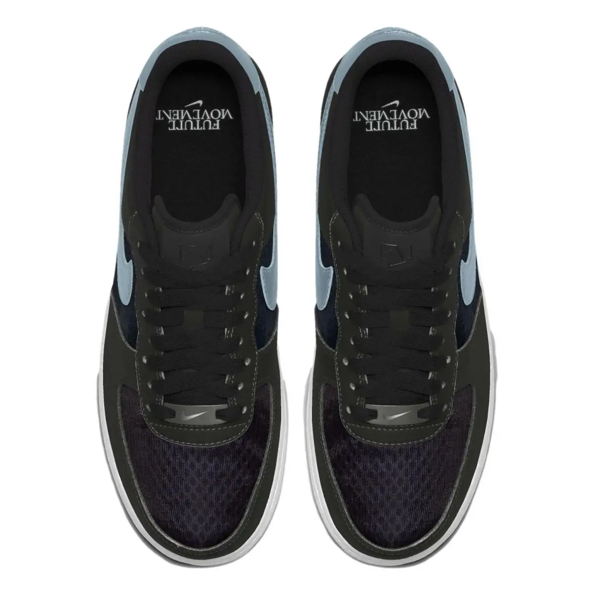 Nike shoes - Nike Air Force 1 - Air Force - DQ8916-991 - Black/Boarder Blue/White 3
