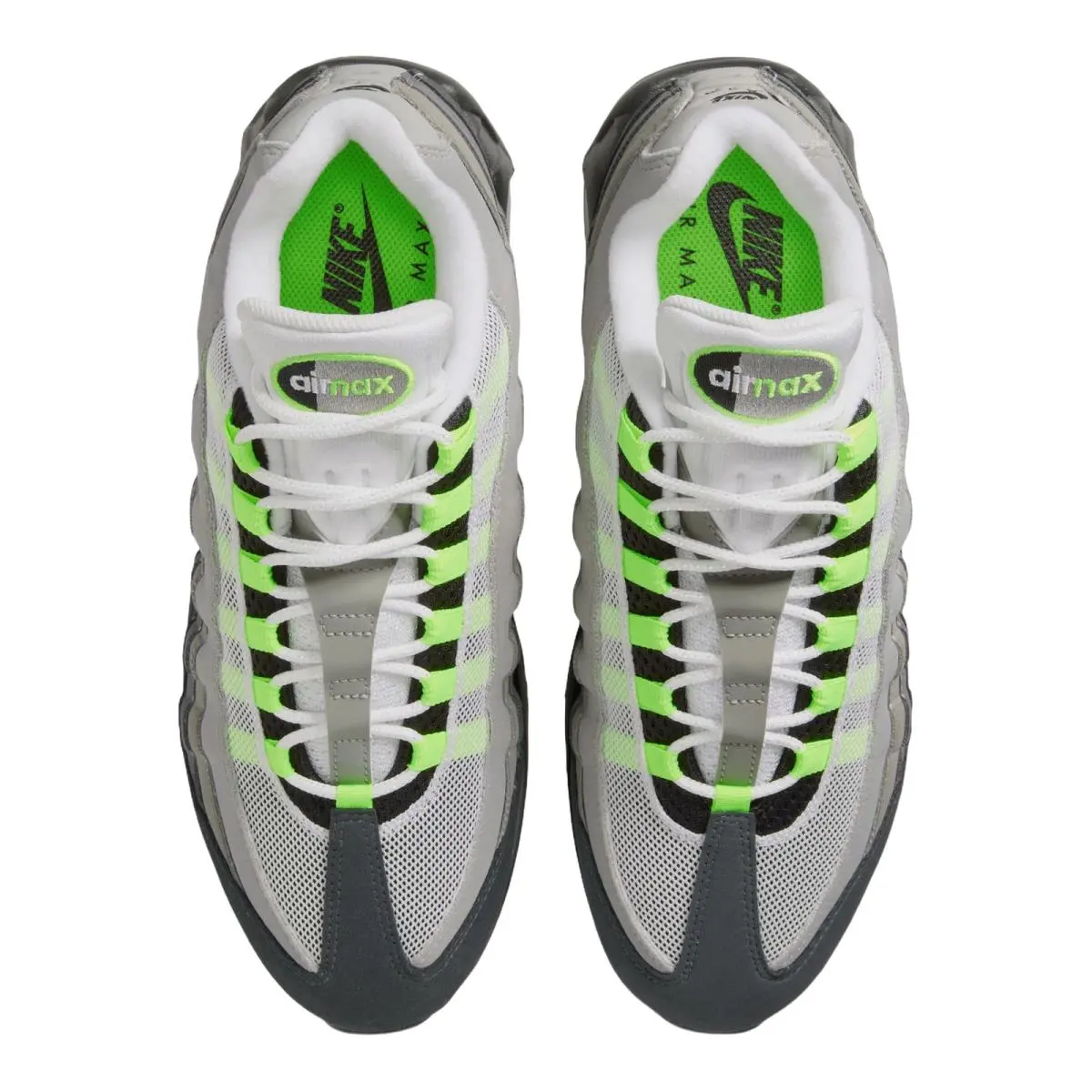 Nike shoes - NIKE Air Max 95 Big Bubble - Metallic Silver/Black/Black 12