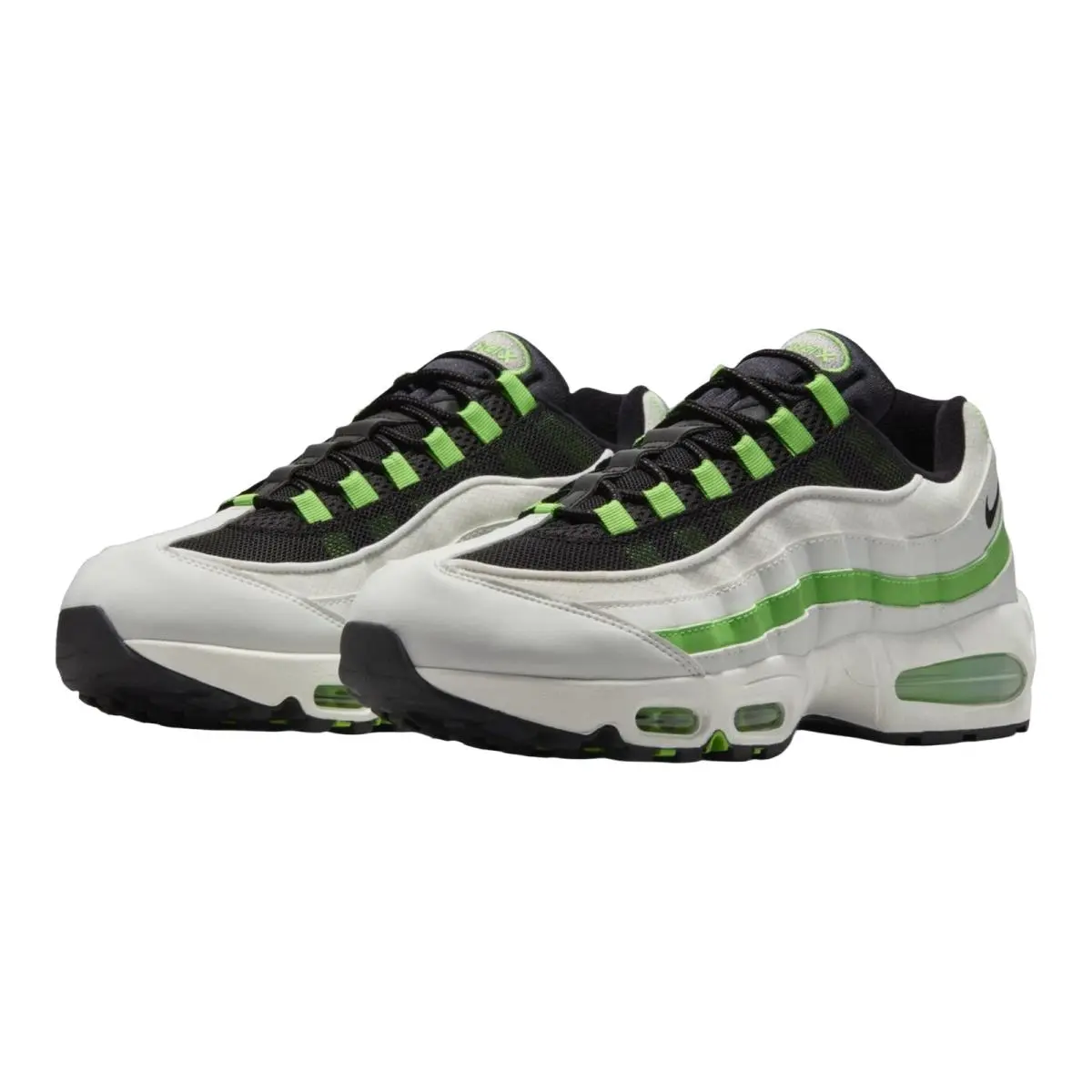 Nike shoes - NIKE Air Max 95 Big Bubble - Metallic Silver/Black/Black 35