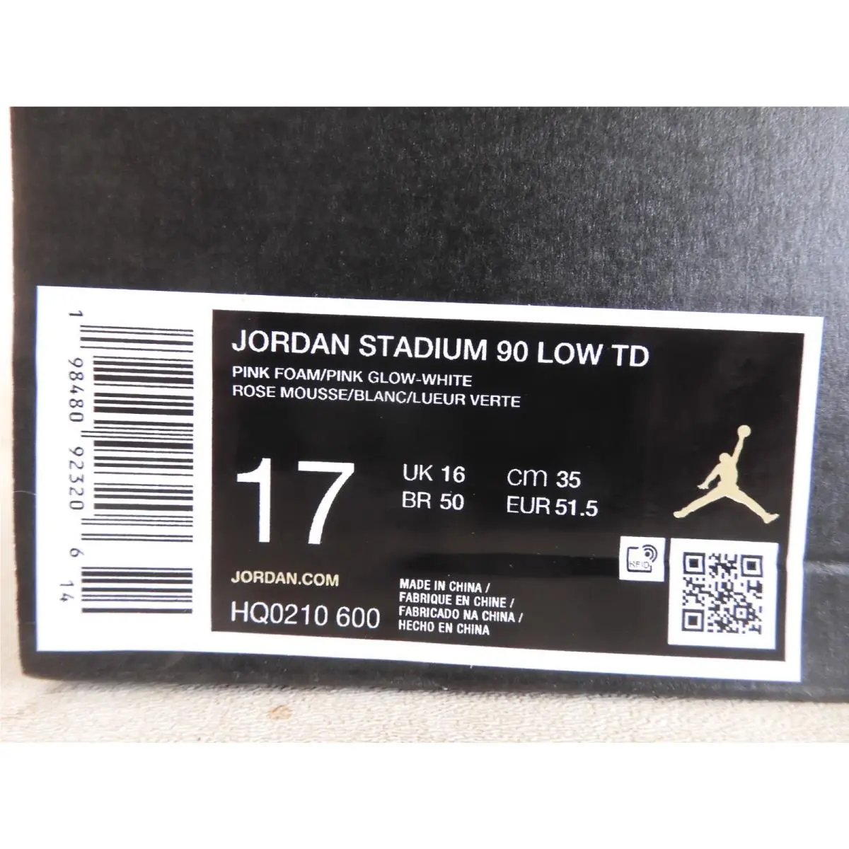 Nike shoes - Jordan Stadium 90 Low Td - HQ0210-600 - Pink 22
