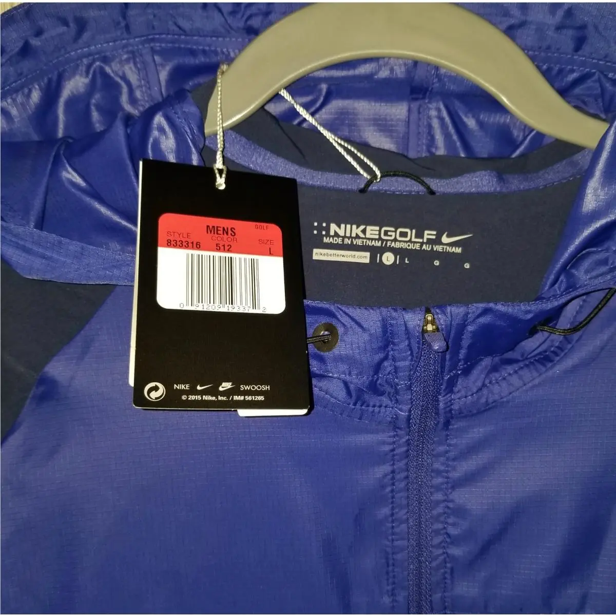 Nike clothing - NIKE GOLF Printed Packable F/Z - 833316 - Blue 6