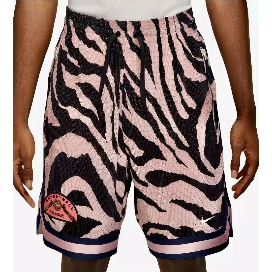 Dri Fit Premium 8 Pink Black Pleated Basketball Shorts Womens Sz M L by Nike