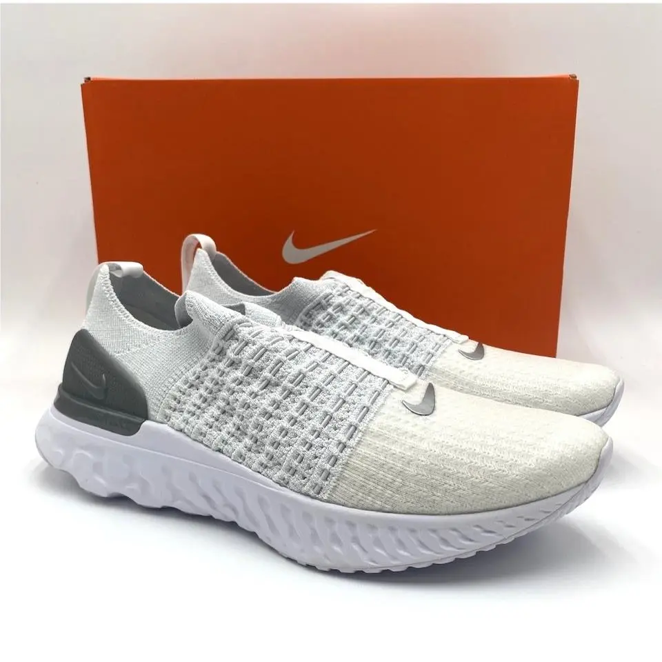 React Phantom Run FK 2 Women`s Running Shoes True White Multiple Sizes by Nike