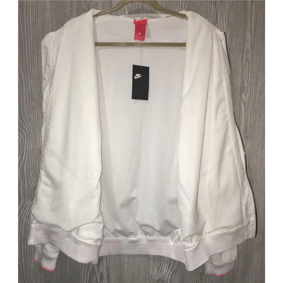 Nike clothing - NIKE NikeCourt Varsity F/Z Tennis Jacket - 728986 - White 13