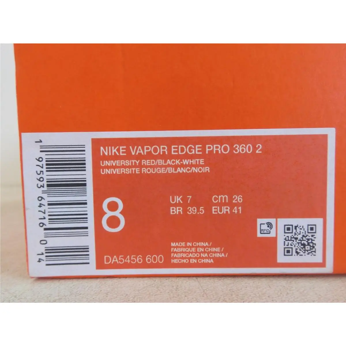 Nike shoes - Nike Vapor Edge Pro 360 - DA5456-600 - Red 14