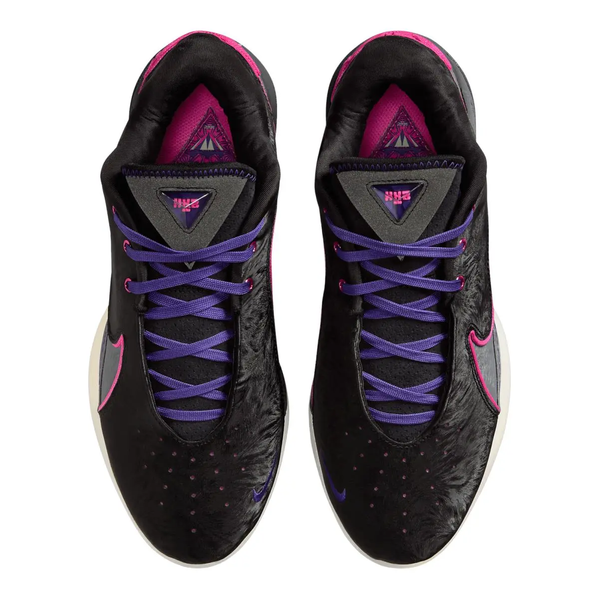 Nike shoes - NIKE Lebron 22 Blacklight - Lebron Blacklight - FZ1094-001 - Black/Laser Fuchsia/Dark Grey/Field Purple/Guava Ice/Vapor Green 3