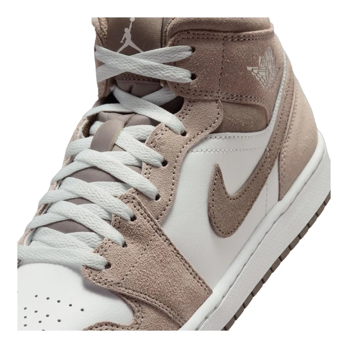 Nike shoes - JORDAN AJ 1 Mid - Mid - Enigma Stone/Olive Grey/Summit White 5
