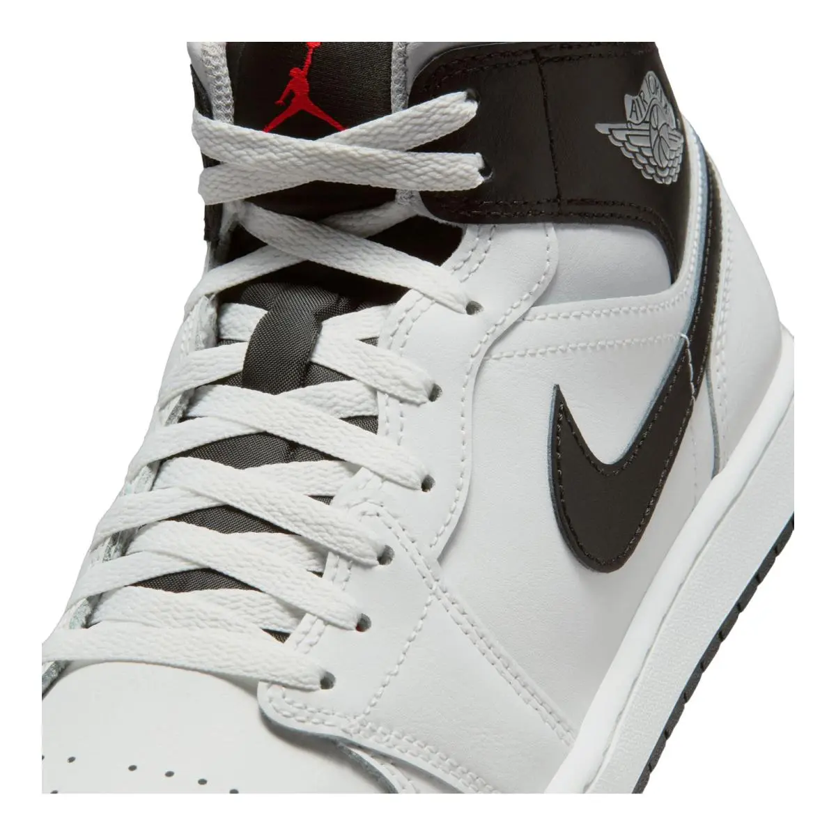 Nike shoes - JORDAN AJ 1 Mid - Mid - Enigma Stone/Olive Grey/Summit White 33