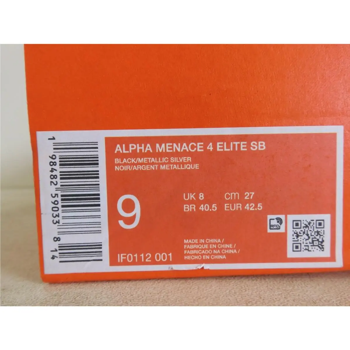 Nike shoes - Nike Alpha Menace Elite - Alpha Menace Elite - IF0112-001 - Black 16
