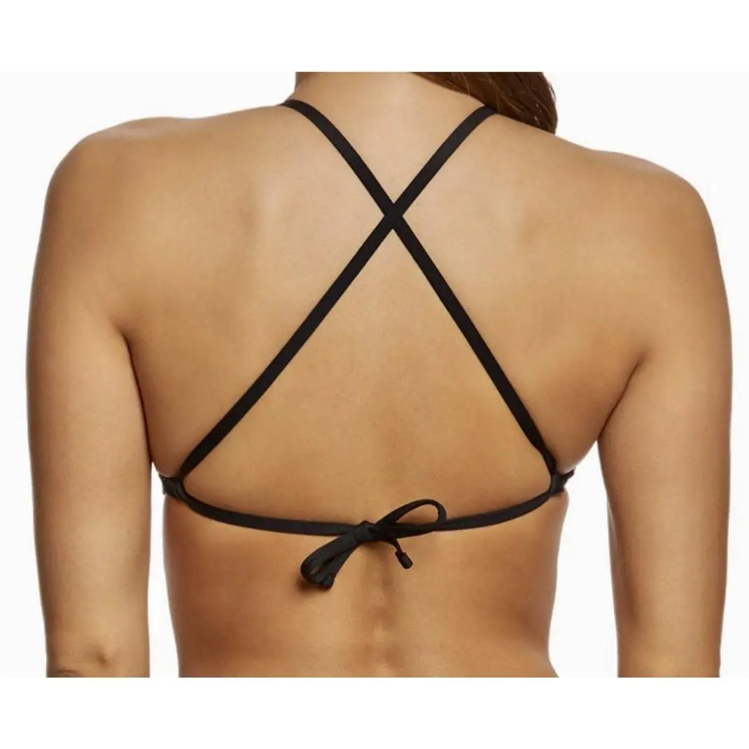 Nike clothing - NIKE Printed Black White Halter Top High Waist Bikini Bottoms - NESS8292 - Black 1