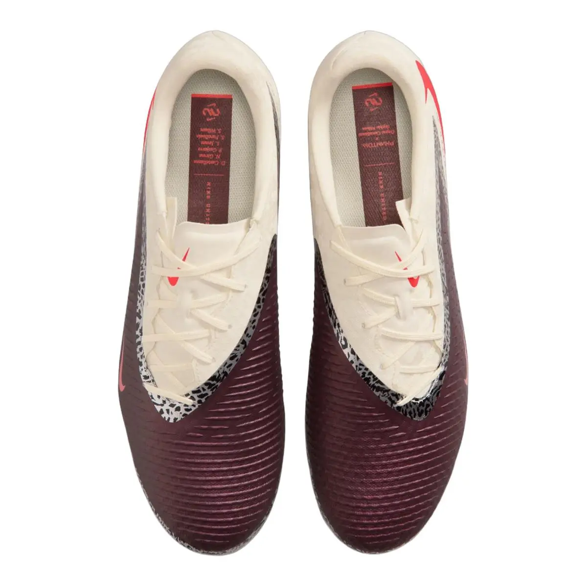 Nike shoes - NIKE Phantom 6 Low Academy FG/MG - IO8446-661 - (NU) Burgundy Crush/University Red/Fossil 1