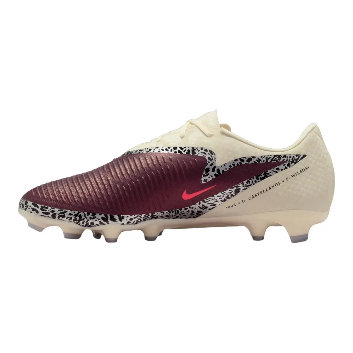 Nike shoes - NIKE Phantom 6 Low Academy FG/MG - IO8446-661 - (NU) Burgundy Crush/University Red/Fossil 3