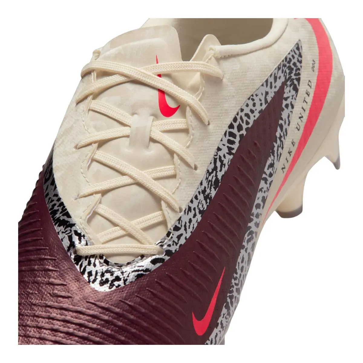 Nike shoes - NIKE Phantom 6 Low Academy FG/MG - IO8446-661 - (NU) Burgundy Crush/University Red/Fossil 5