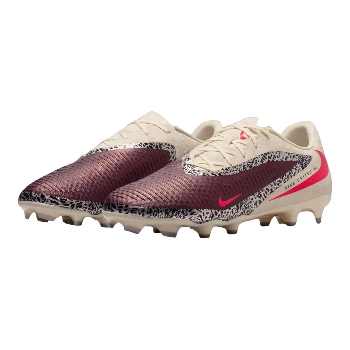 Nike shoes - NIKE Phantom 6 Low Academy FG/MG - IO8446-661 - (NU) Burgundy Crush/University Red/Fossil 9