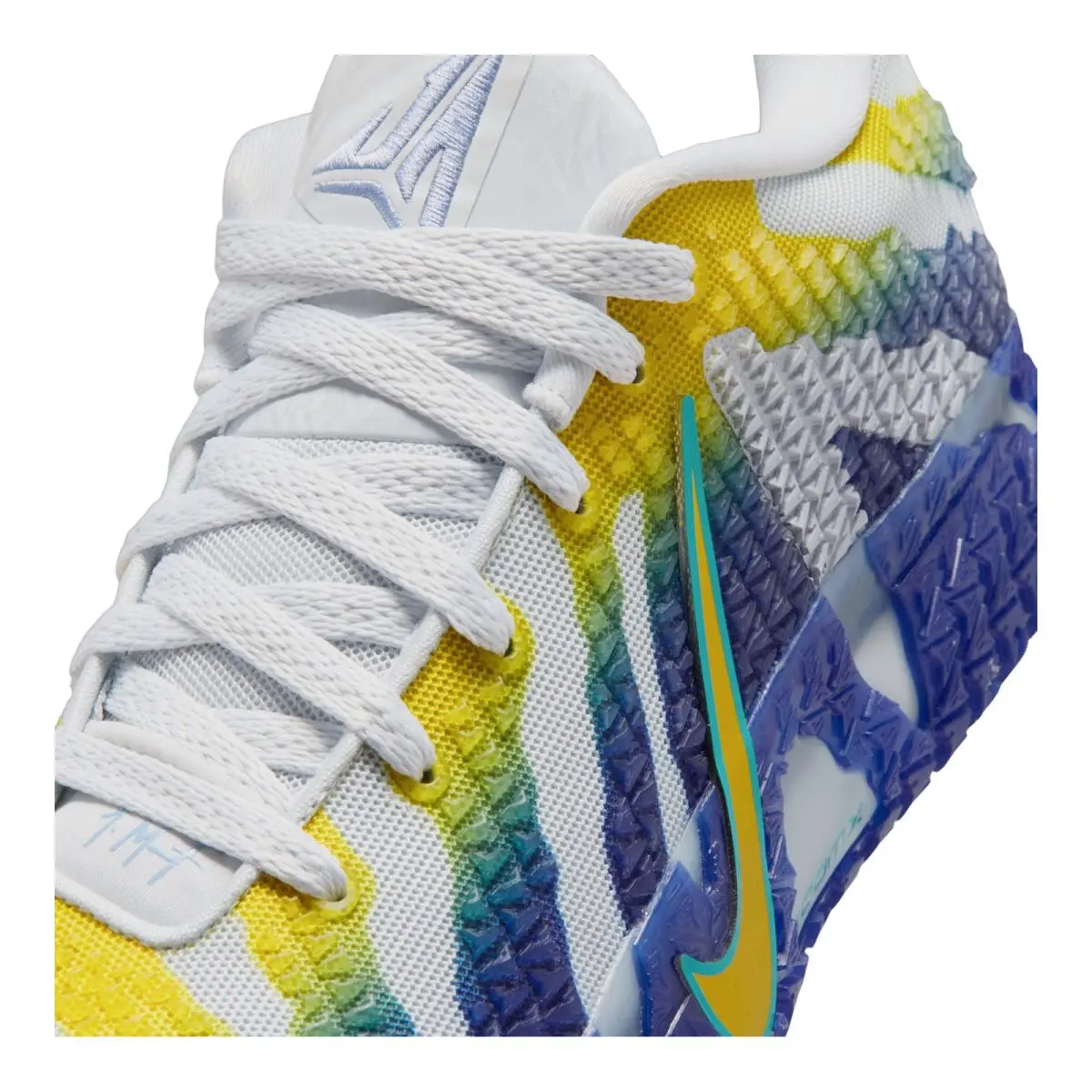 Nike shoes - NIKE Ja 3 Murray State - HF2793-004 - Pure Platinum/Deep Royal Blue/Lightening/Dusty Cactus 10