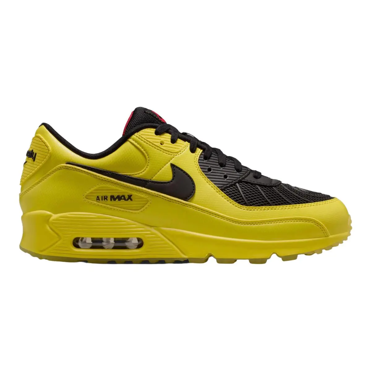 Air Max 90 Premium Lifestyle Casual Sneakers Mens Size 8-14 Zest/Black/Fire Red/Gym Red by Nike