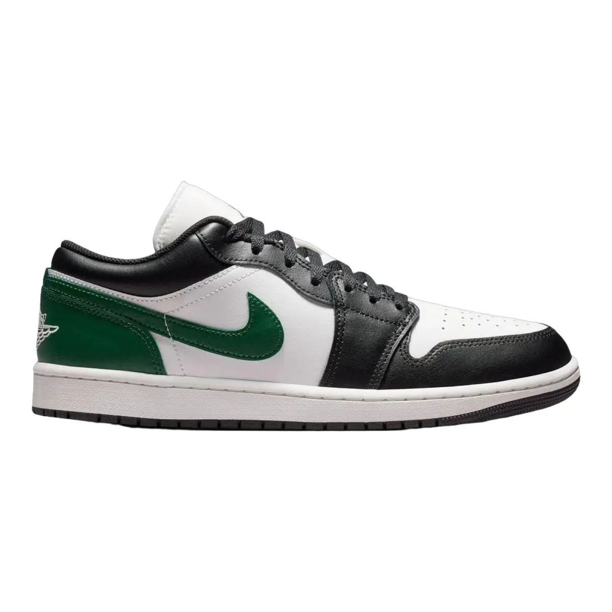 Jordan 1 Low Premium Lifestyle Casual Sneakers Mens Size 8-14 Black/Summit White/Gorge Green by Nike