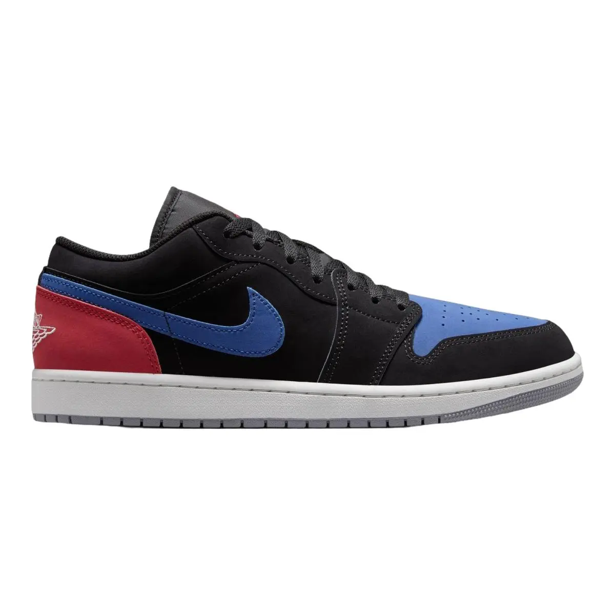 Jordan 1 Low Premium Lifestyle Casual Sneakers Mens Size 8-14 Black/Summit White/True Blue/Varsity Red by Nike