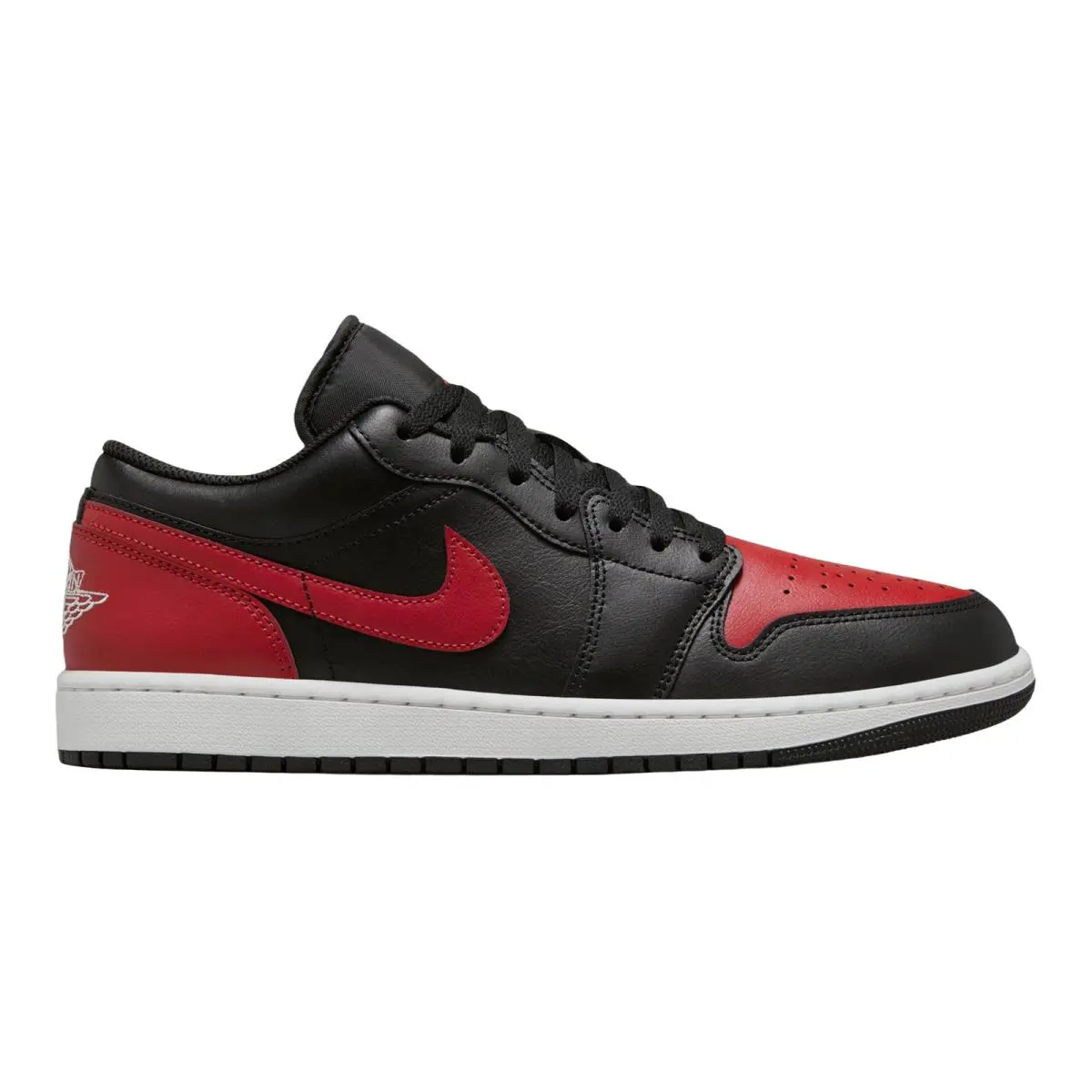 Jordan 1 Low Premium Lifestyle Casual Sneakers Mens Size 8-14 Black/Summit White/Varsity Red by Nike