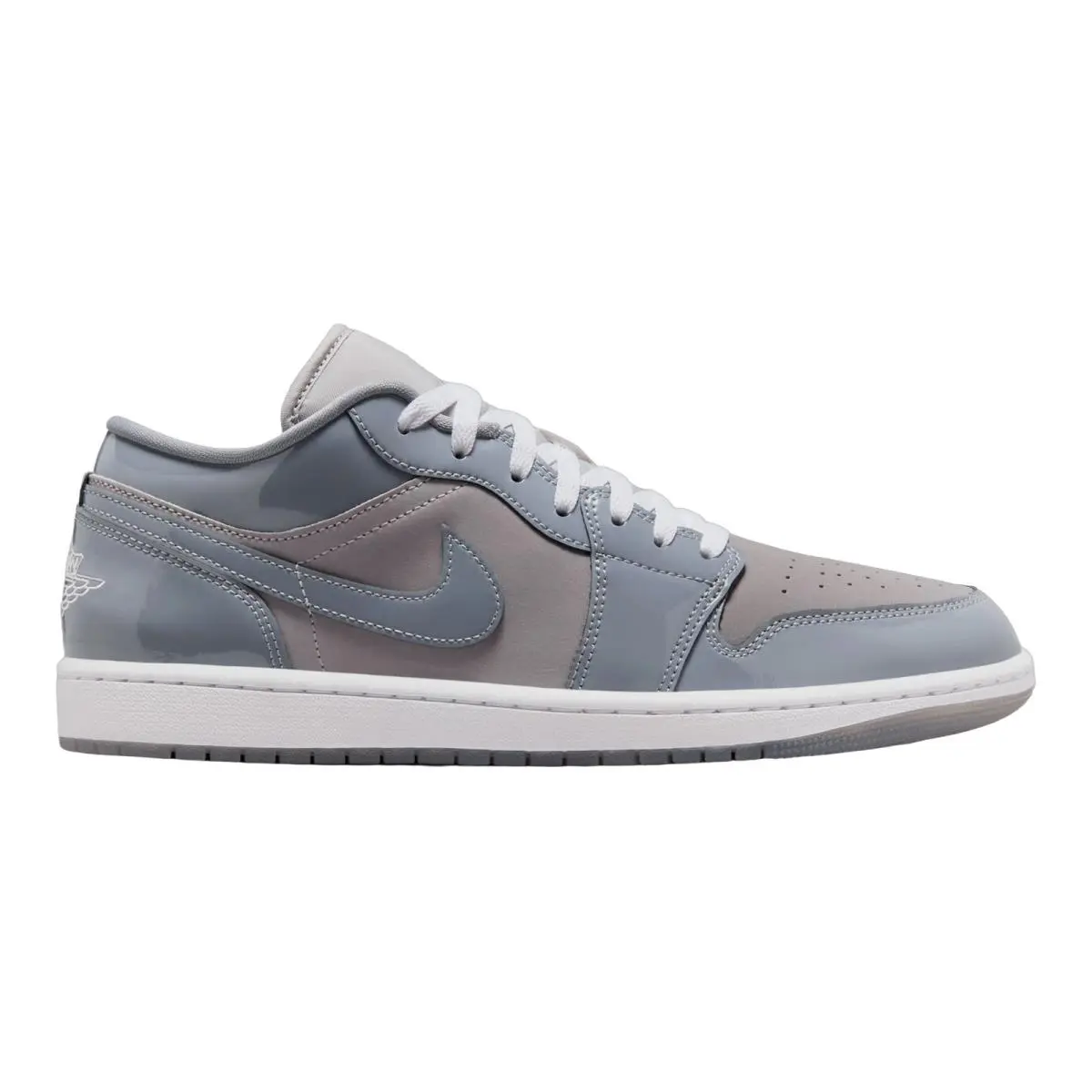 Jordan 1 Low Premium Lifestyle Casual Sneakers Mens Size 8-14 Medium Grey/White/Cool Grey by Nike
