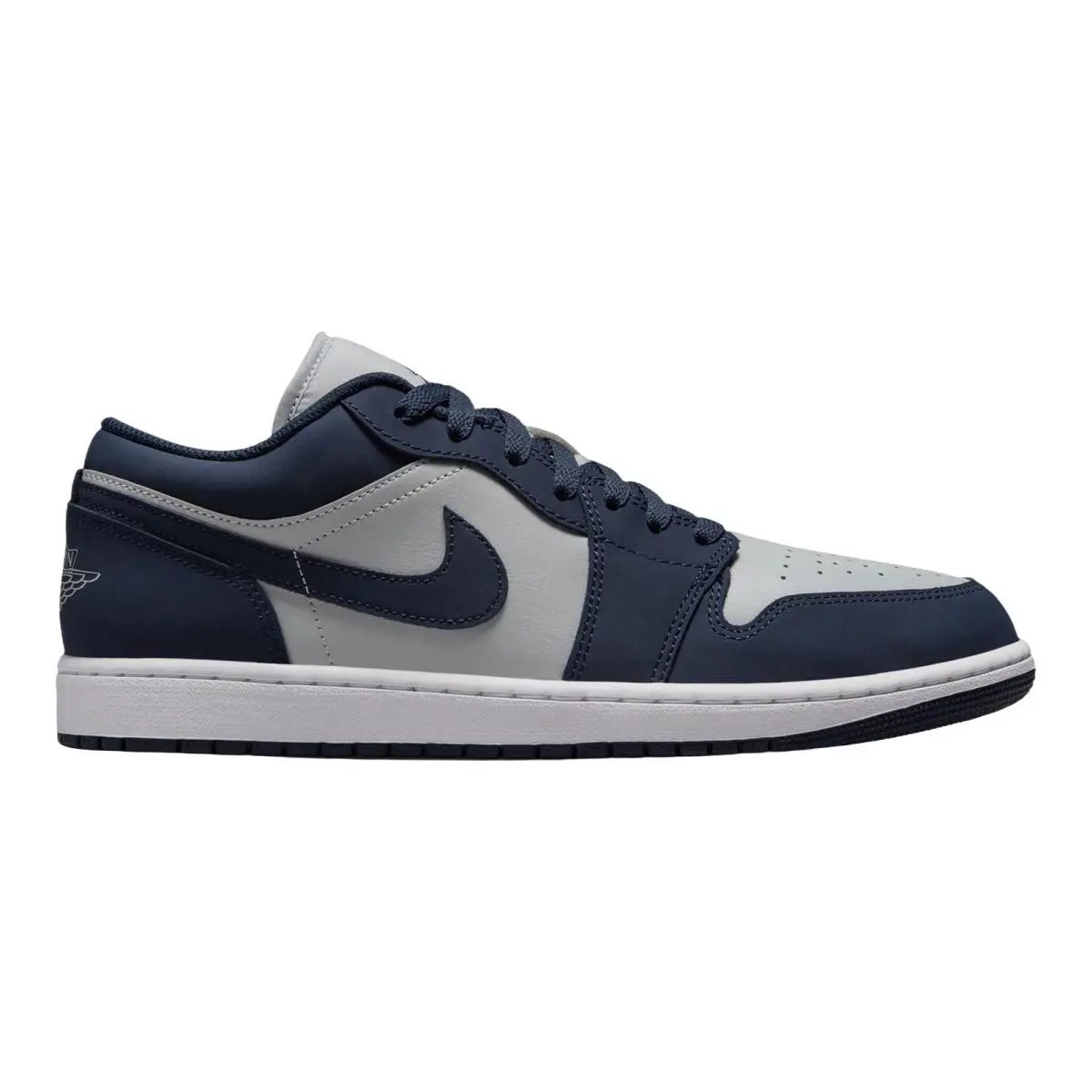 Jordan 1 Low Premium Lifestyle Casual Sneakers Mens Size 8-14 Obsidian/Grey Fog/Pink Foam/Obsidian by Nike