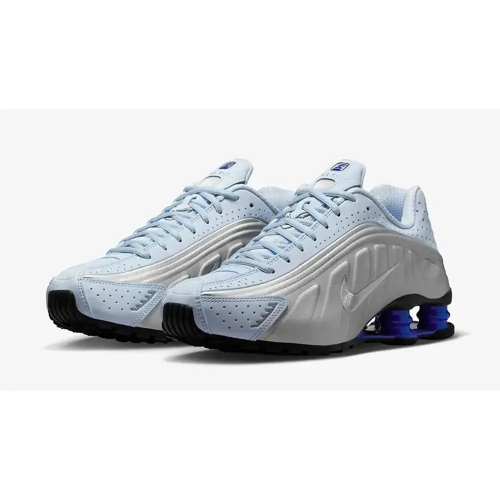 Nike Shox R4 AR3565-402 Sneakers Women`s US 9 Blue Tint Running Shoes HAM736