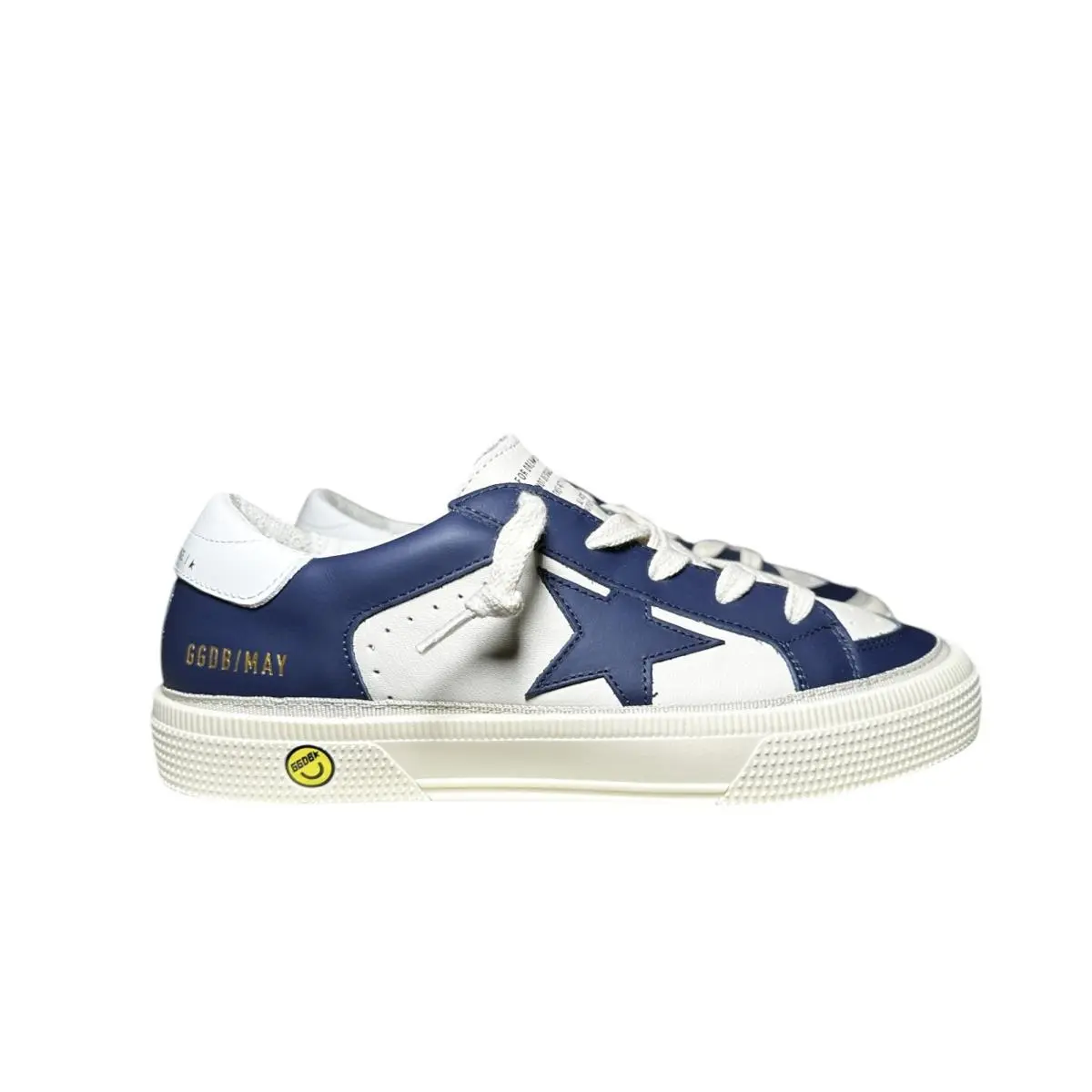 Kids May Star Leather Sneakers Blue White EU 33 Made Italy by Golden Goose