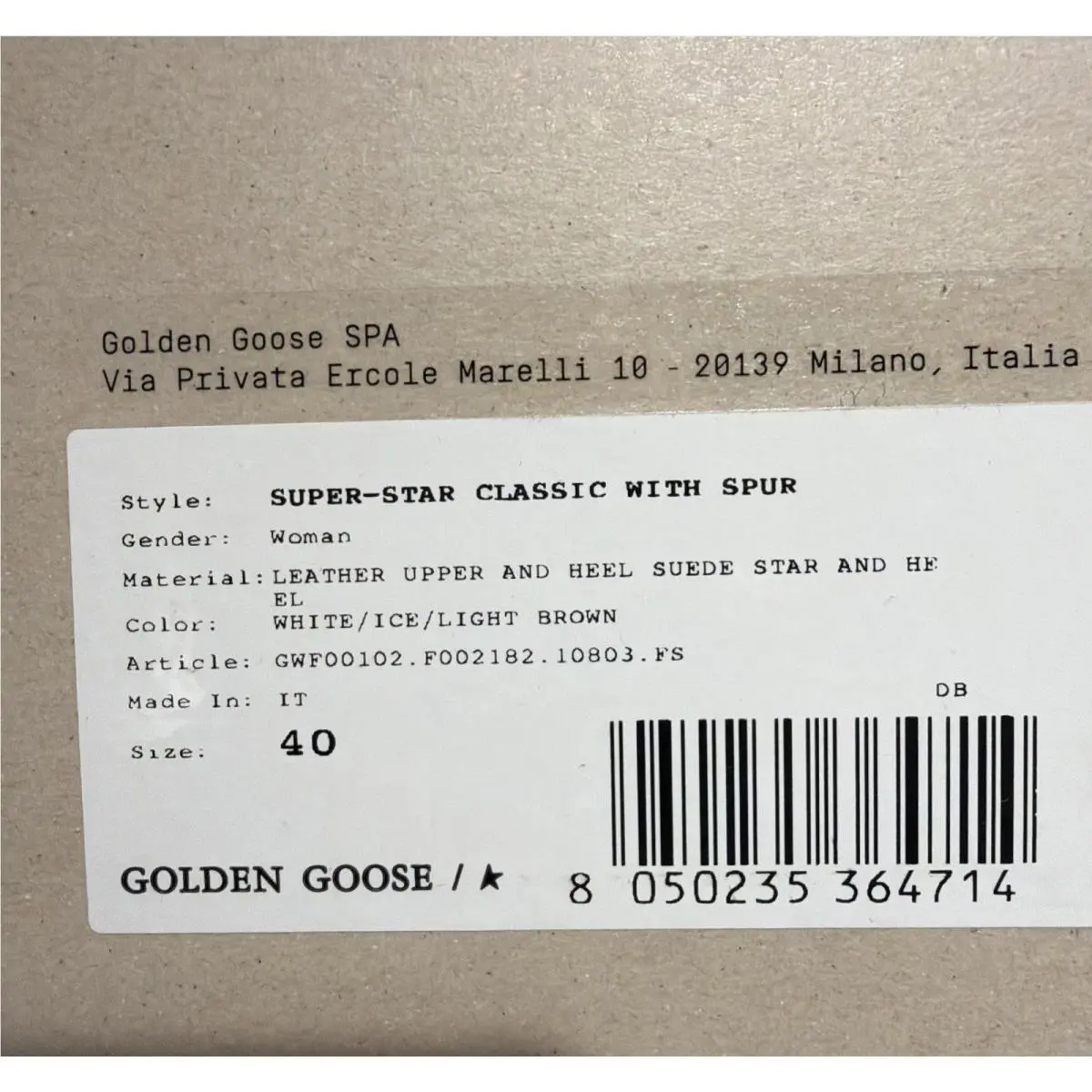 Golden Goose shoes - Golden Goos Super Star - Golden Goos Super Star - White (UPC: 8050235364714) 9