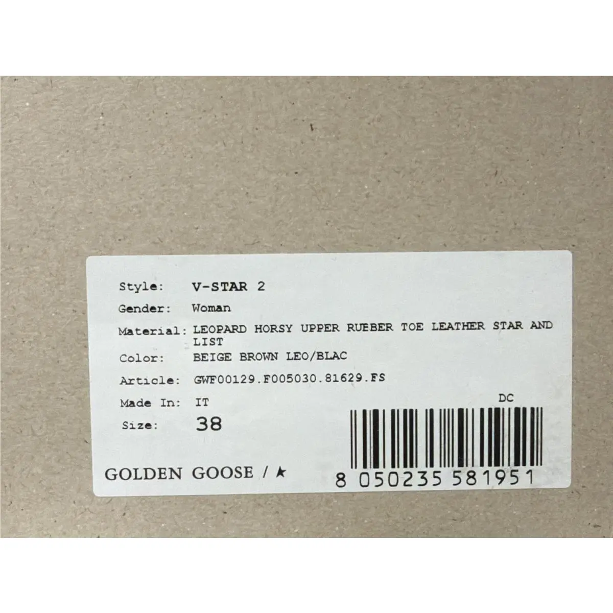 Golden Goose shoes - Golden Goose V-Star 2 - Brown (UPC: 8050235581951) 14