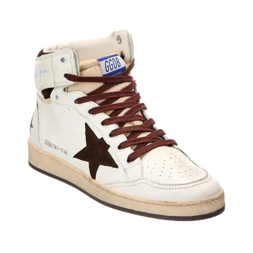 Golden Goose Leather High-top Sneaker Men`s White 42