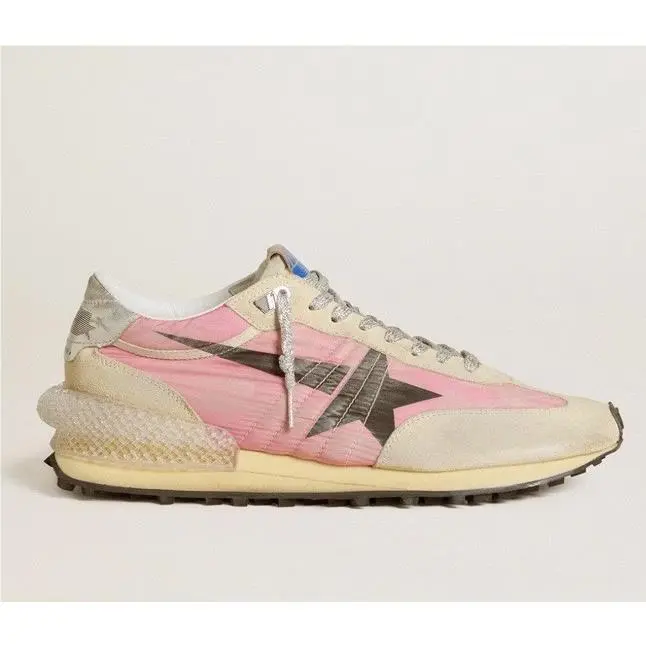 Golden Goose Women`s Running Marathon Sneakers Pink Silver US 7/EU 37