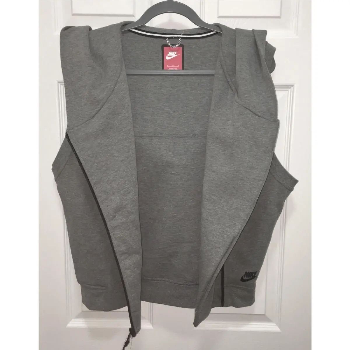 Nike clothing - NIKE Tech Fleece Oversize Hoodie Vest - 689067 - Gray 2