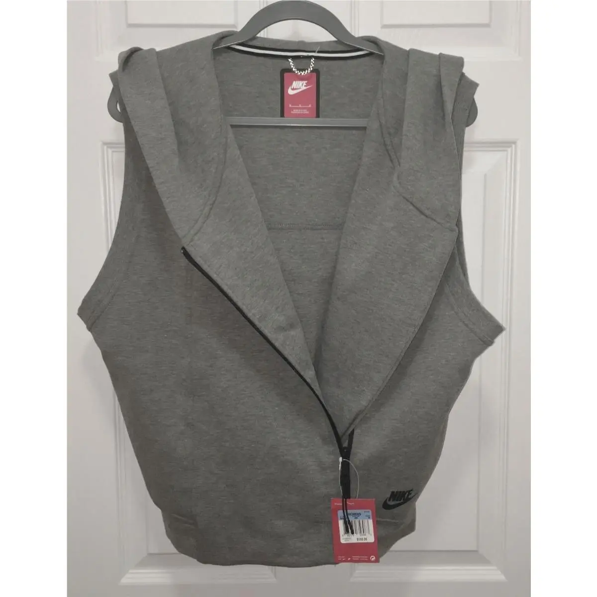 Nike clothing - NIKE Tech Fleece Oversize Hoodie Vest - 689067 - Gray 8