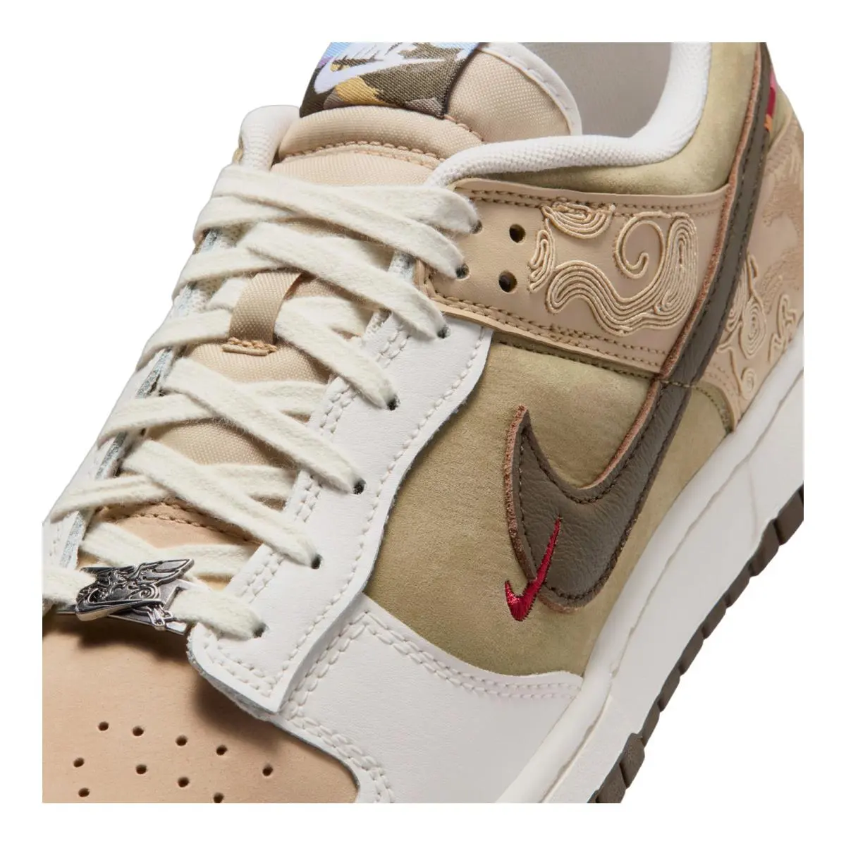 Nike shoes - NIKE Dunk Low SE Lunar New Year - IQ1118-220 - Linen/Dark Hazel/Phantom/Neutral Olive 3