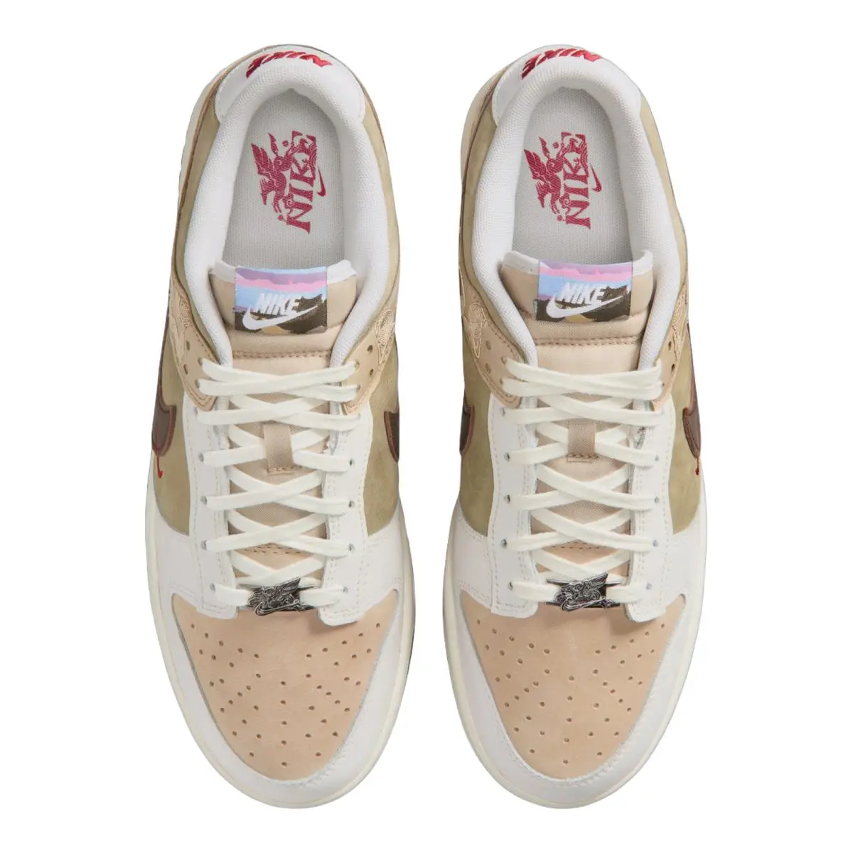 Nike shoes - NIKE Dunk Low SE Lunar New Year - IQ1118-220 - Linen/Dark Hazel/Phantom/Neutral Olive 8