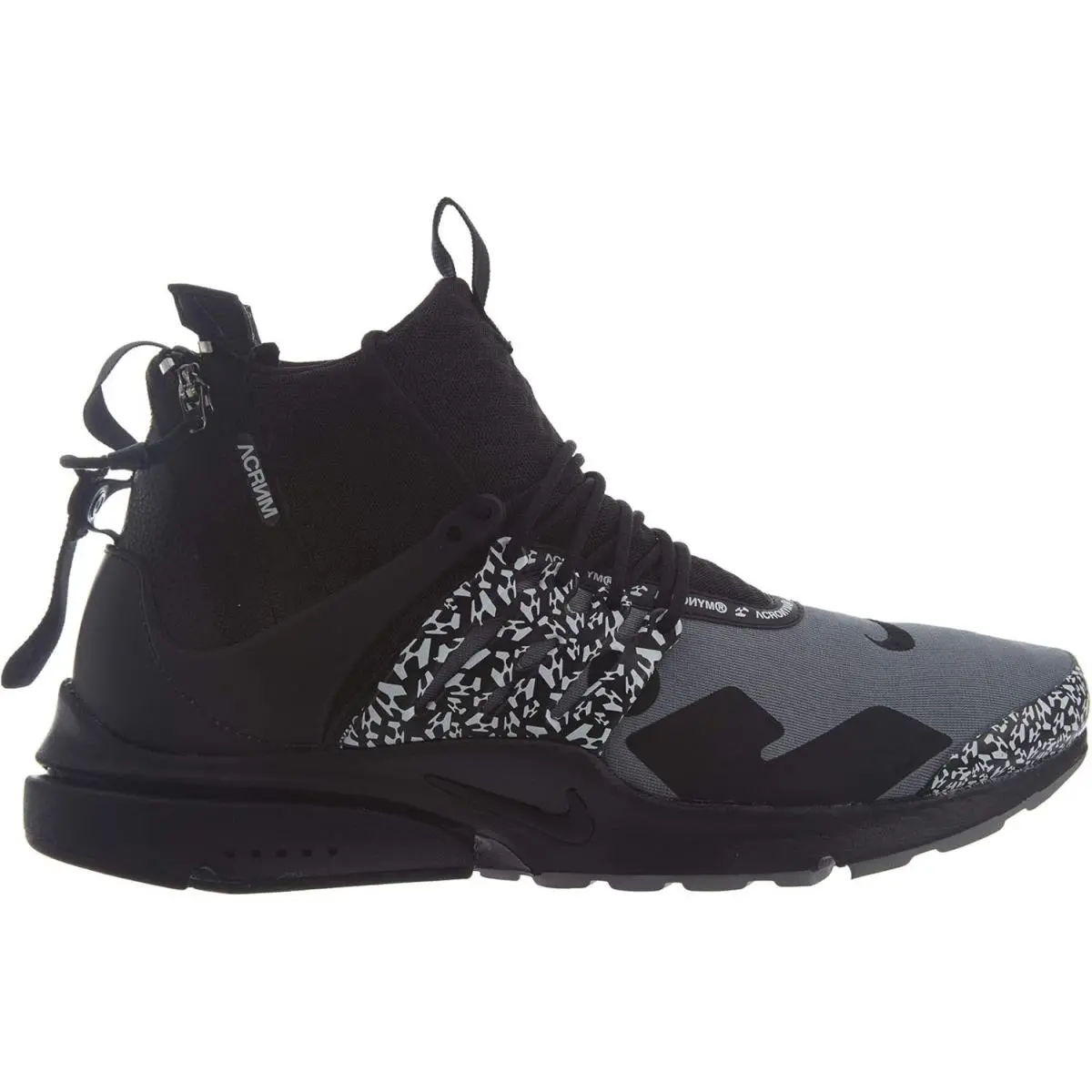 Nike Air Presto Mid Acronym Women`s Running Shoes - Black - Black