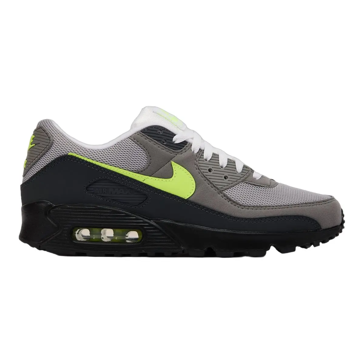 Nike Air Max 90 Lifestyle Shoe Mens Sz 8-14 Black Neon Anthracite IQ0289-010