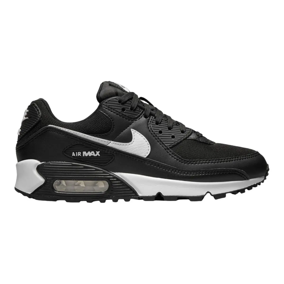 Nike Air Max 90 Retro Shoes Womens Size 5-11 Black Black White DH8010-002