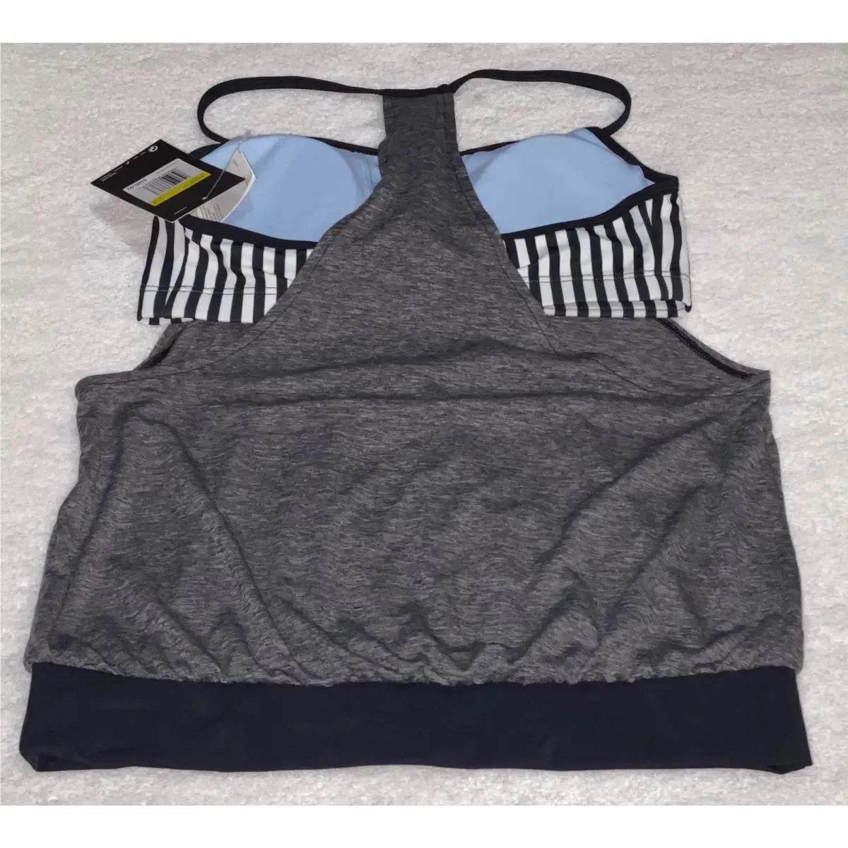 Nike clothing - NIKE Layered Heather Tankini 2 Pc Swim Suit - NESSA397 - Gray 6