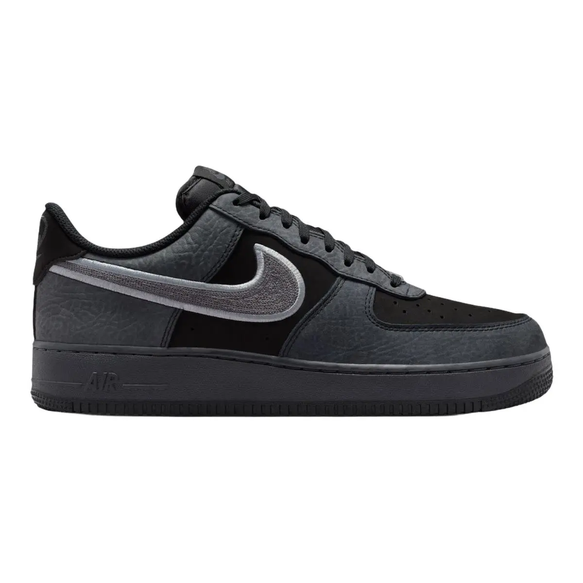 Air Force 1 07 LV8 Streetwear Lifestyle Trainers Sneakers Mens Size 8-14 Ne Black/Smoke Grey/Dark Smoke Grey by Nike