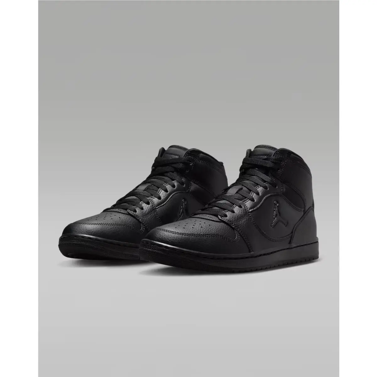 Jordan Court Connect Mid Triple Black Men`s Casual Shoes IQ5685-002 by Nike