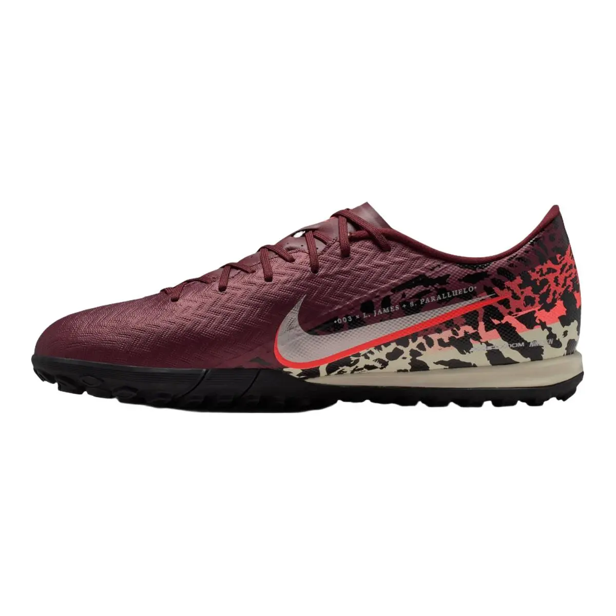 Nike shoes - NIKE Mercurial Vapor 16 Academy TF - IO9328-661 - Burgundy Crush/University Red/Fossil/Metallic Silver 3