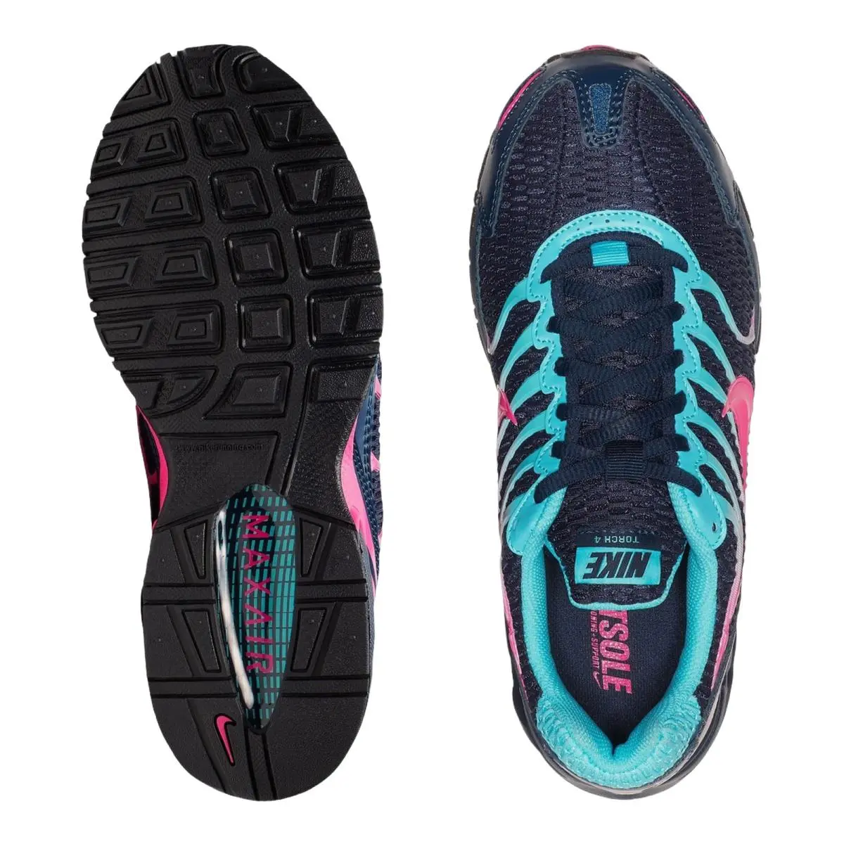 Nike shoes - NIKE Air Max Torch 4 - Black/Metallic Silver/Pink Flash 20