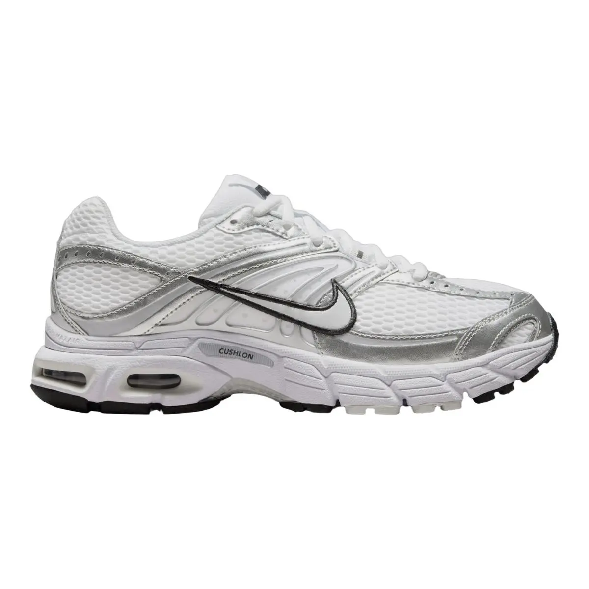 Air Max Moto Athletic Running Shoes Sneakers Womens Size 5-11 White/Metallic Silver/Black/Photon Dust by Nike