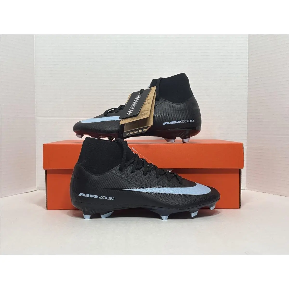Nike Zoom ZM Superfly 10 Academy Fg/mg Men’s Soccer Cleats Black Blue FQ1456-001