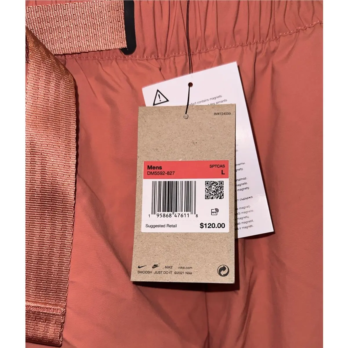 Nike clothing - Nike Tech Pack Woven Cargo Shorts - DM5592 - Orange 20