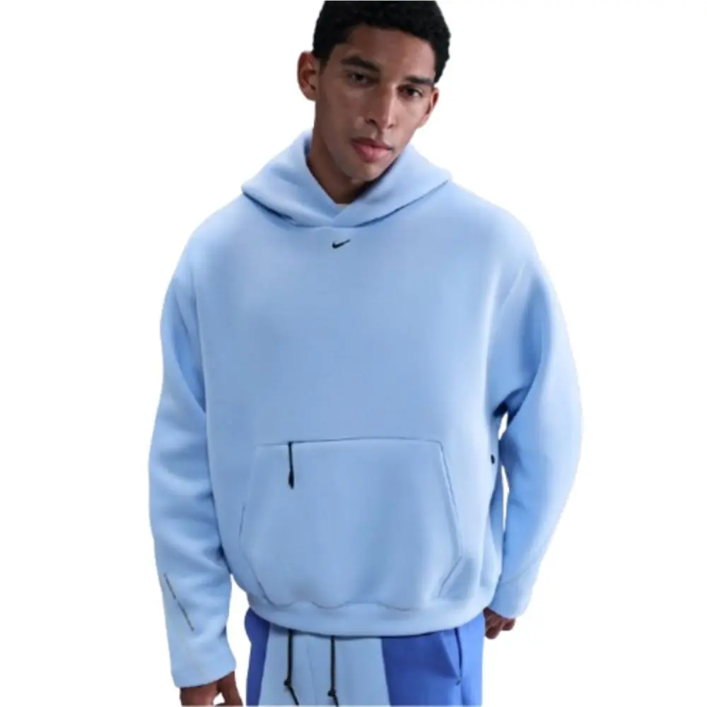 Tech Hoodie Men`s XL Azul Swoosh Fleece Embroidered Oversized Fit JAX2005 by Nike