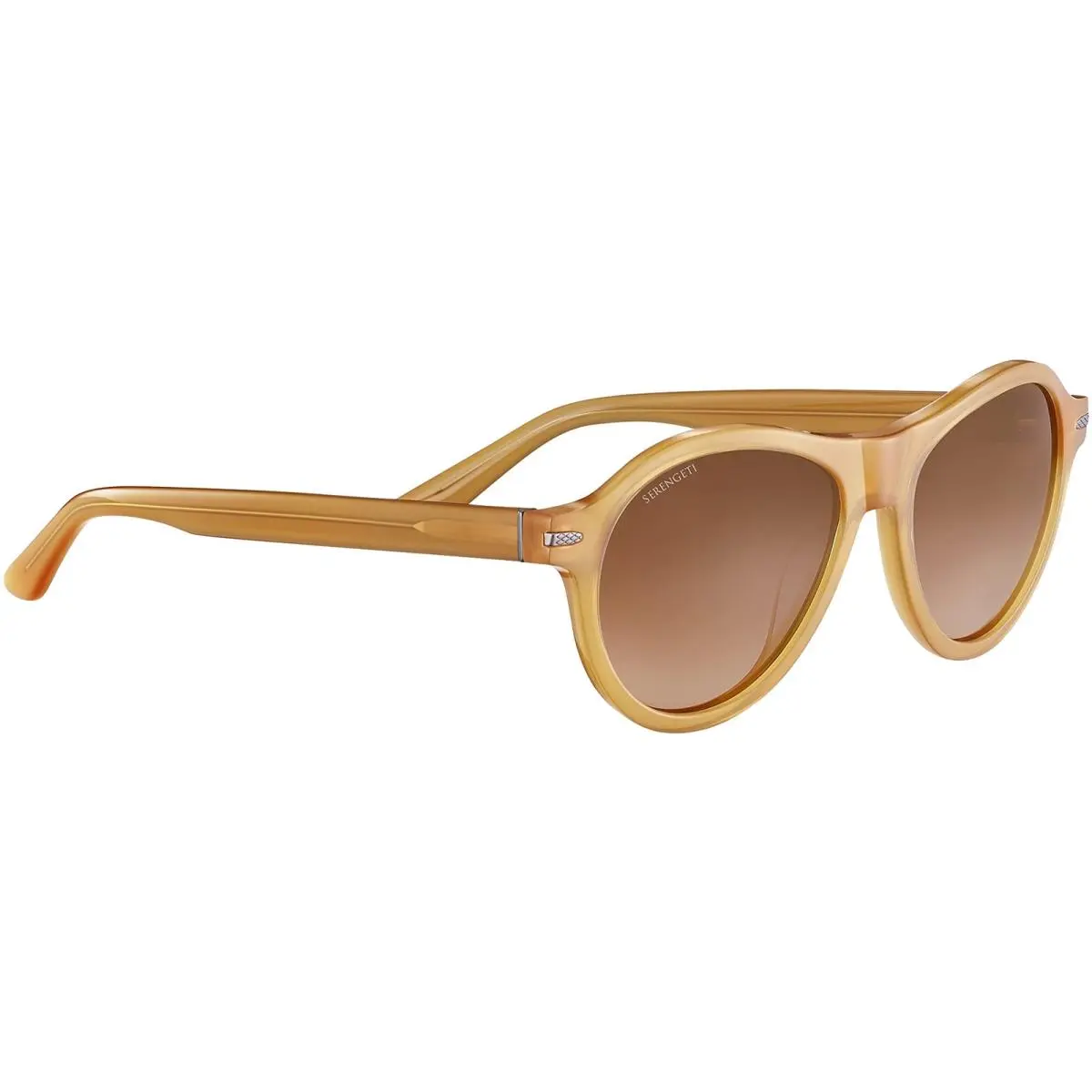 Danby Polarized Men`s Pilot Sunglasses w/ Glass Lens - Made in Italy by Serengeti