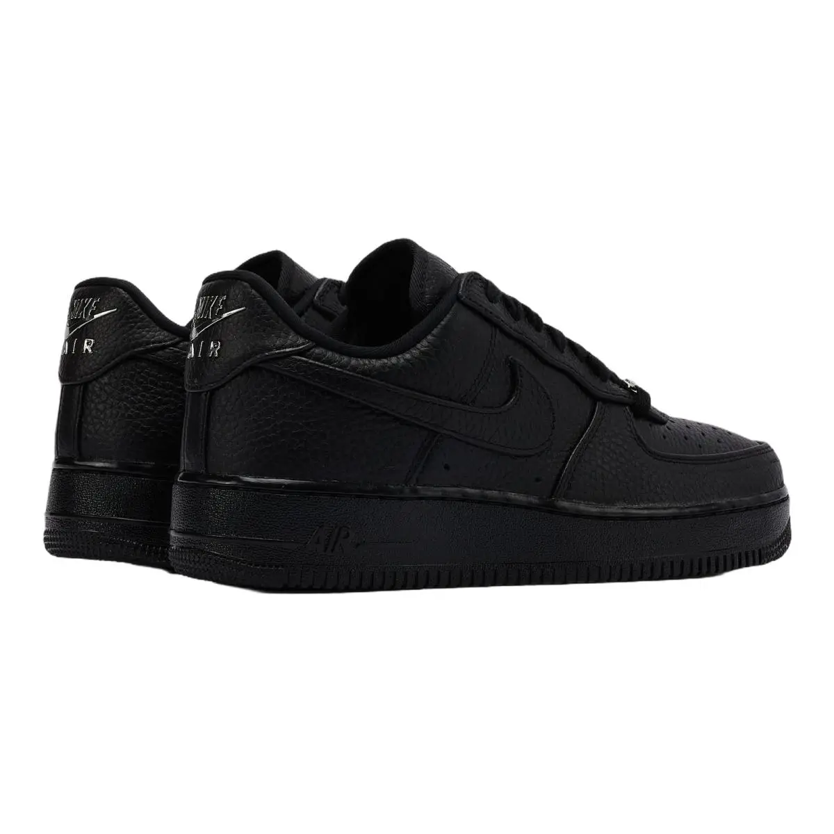 Nike shoes - NIKE Air Force 1 Low Retro Black Leather - Black 1