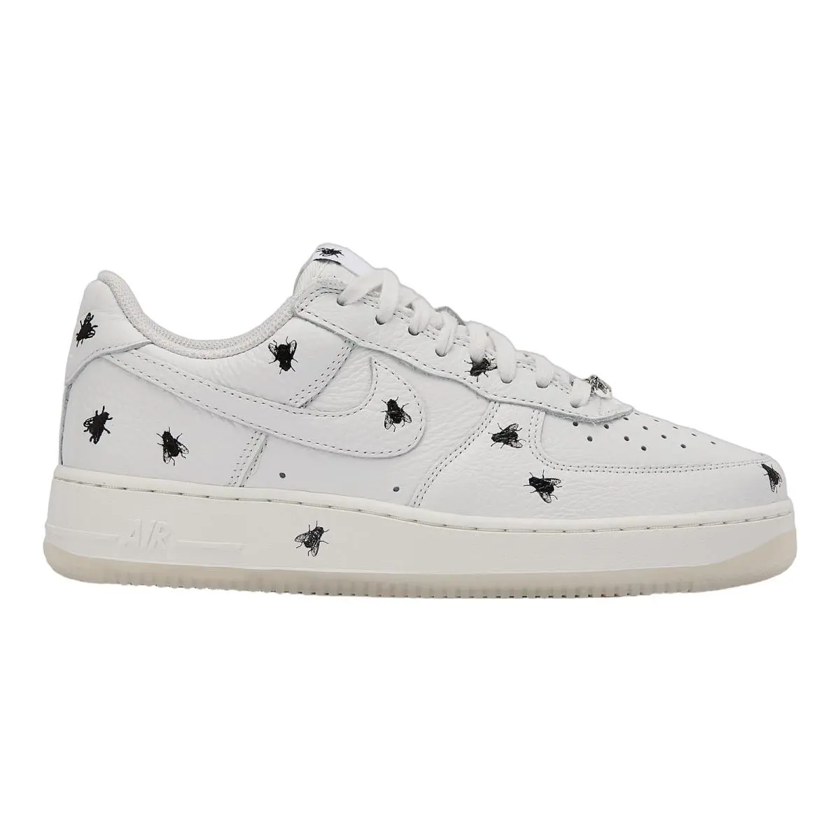 Air Force 1 Low Retro Black Leather Premium Comfort Casual Sneakers Mens Si Summit White/Black by Nike